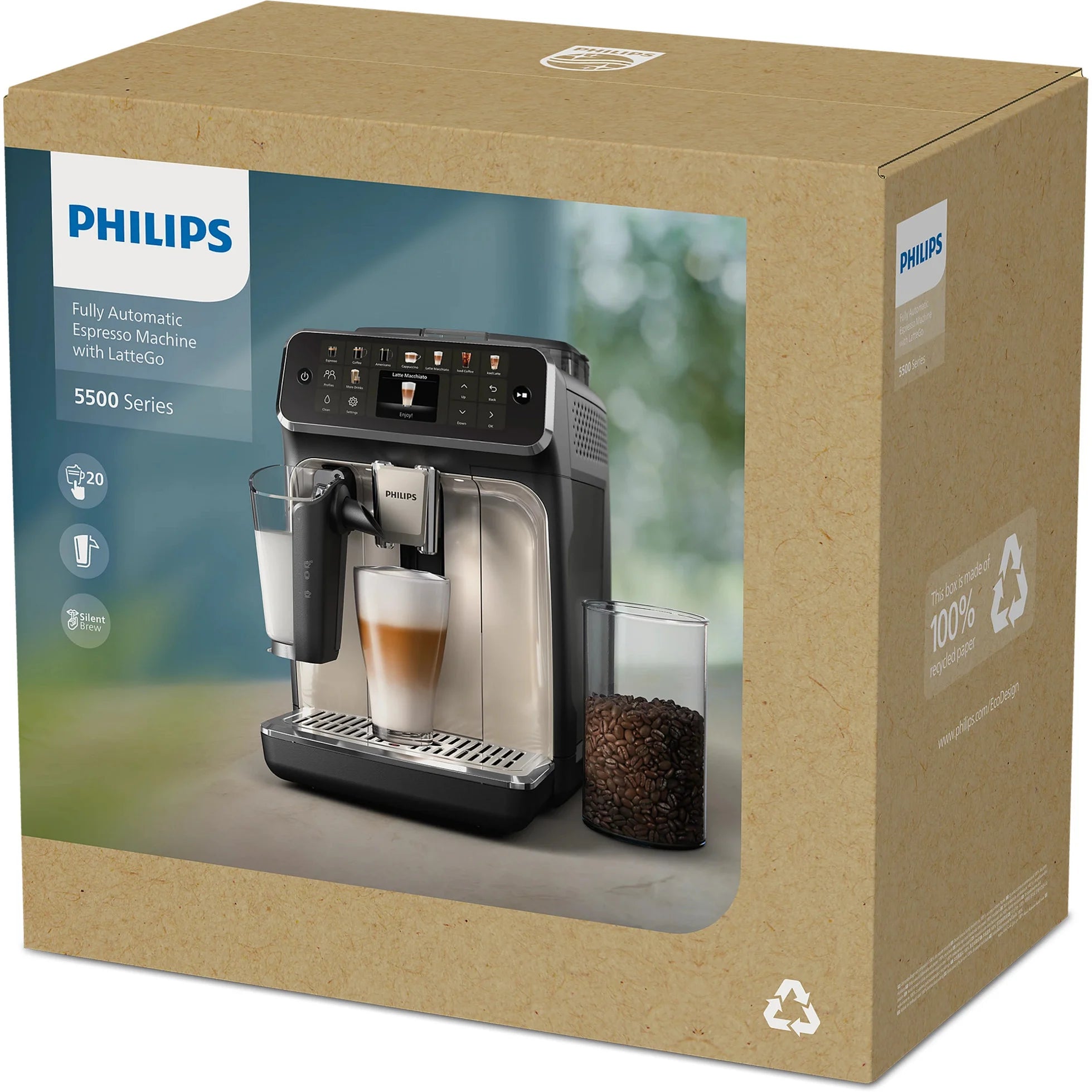 Philips Kaffeevollautomat Series 5400 Latte Go EP5447/90 LatteGo