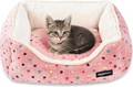 Basics Cuddler Pet Bed - Soft and Comforting - Small, Polka Dots
